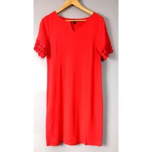 Talbots Red Sheath Dress Medium